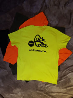 T-Shirt mit neuem Cockbaits-Logo XL Gelb