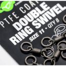 Korda-PTFE Coated Double Ring Swivel Size 11