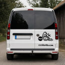 Aufleber (geplottert) Cockbaitslogo plus Schriftzug